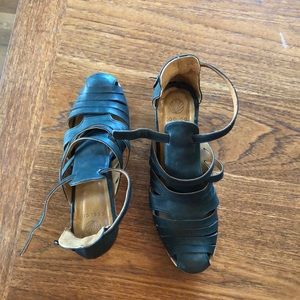 Green Coclico Strap Wedge